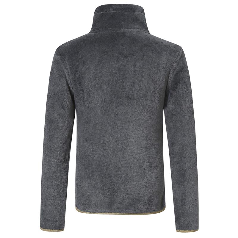 01 Covalliero Fleece junior trøje m. lynlås i Graphite 